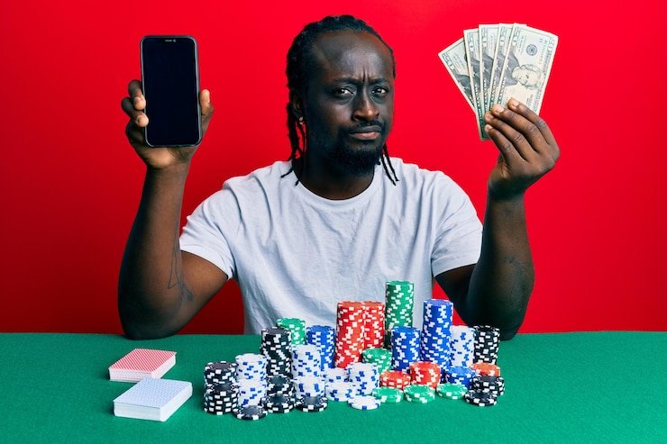 Pengguna membaca panduan Blackjack MH
